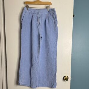 Loft-  Light Blue linen Pants